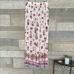 NWOT Zara Floral Bohemian pants